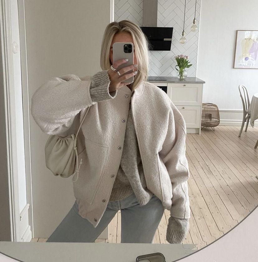 Ula Jacket | Autumn Oversized Wool-Blend Jacket
