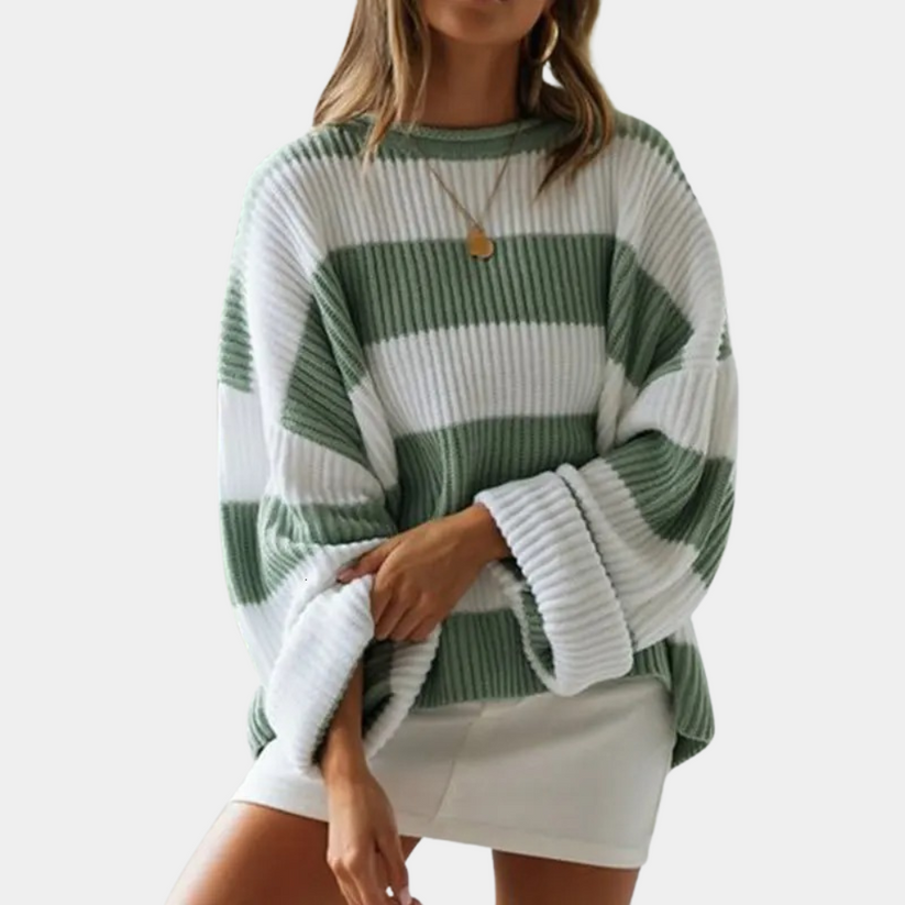 Uma Jumper | Autumn Striped Oversized Knit Jumper