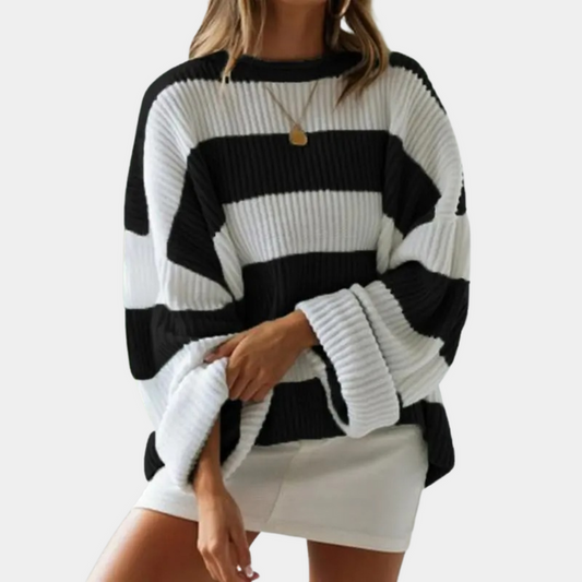 Uma Jumper | Autumn Striped Oversized Knit Jumper