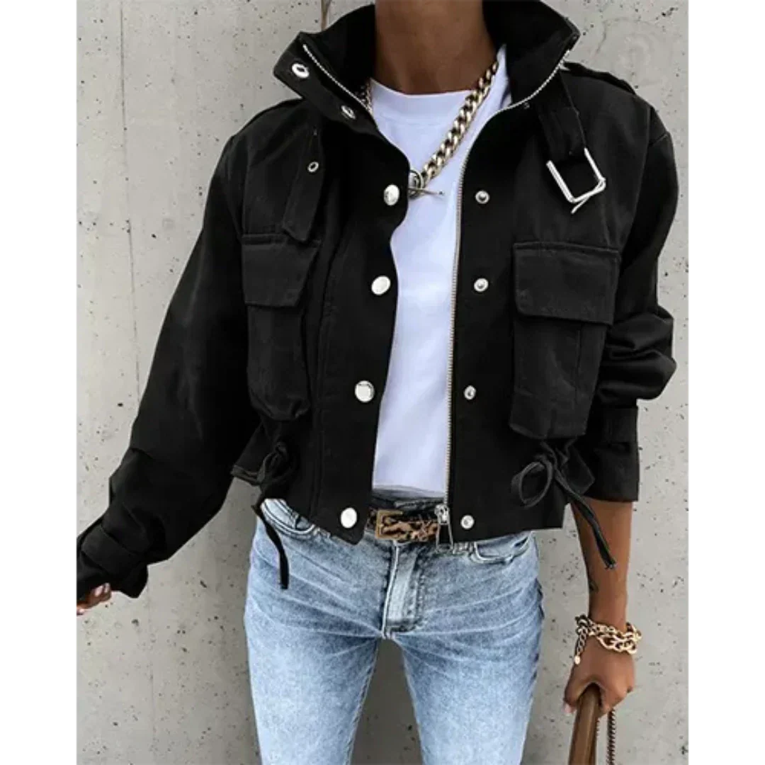 Tonya Jacket | Autumn Cropped Utility Jacket