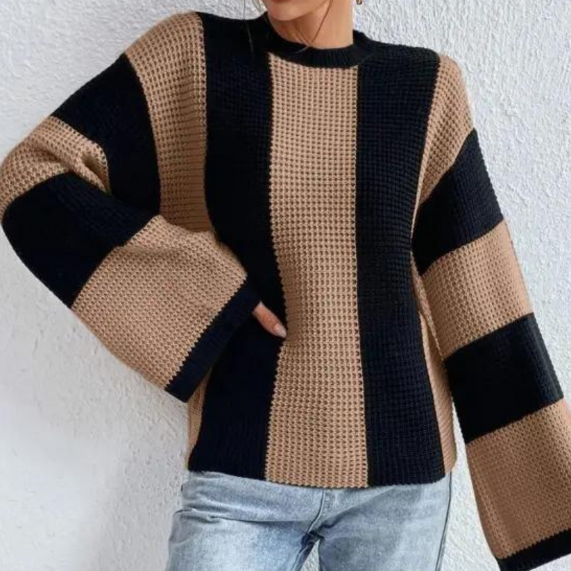 Taelynn Jumper | Autumn Striped Knitted Jumper