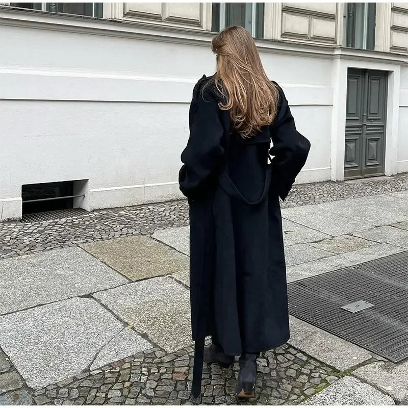 Saskia Coat | Winter Oversized Wool Trench Coat