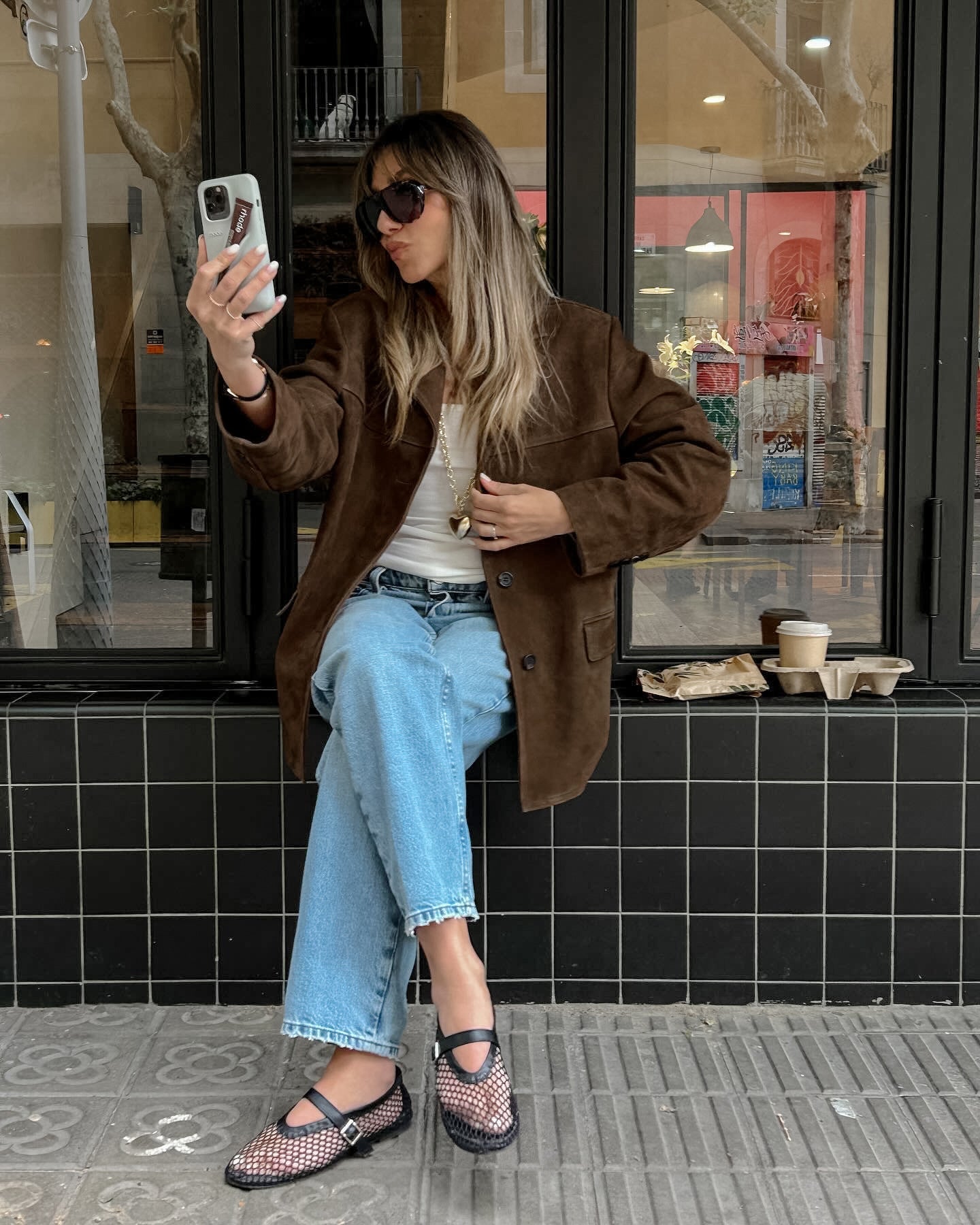 Tamra Blazer | Autumn Suede Tailored Blazer