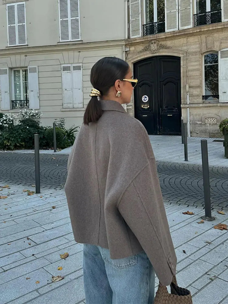 Taila Jacket | Autumn Cropped Button-Up Jacket