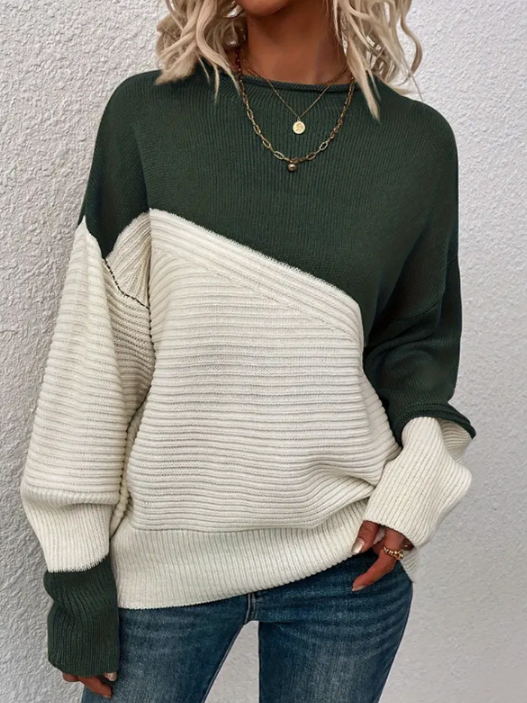 Samaira Jumper | Women's Autumn Two-Tone Knit Jumper