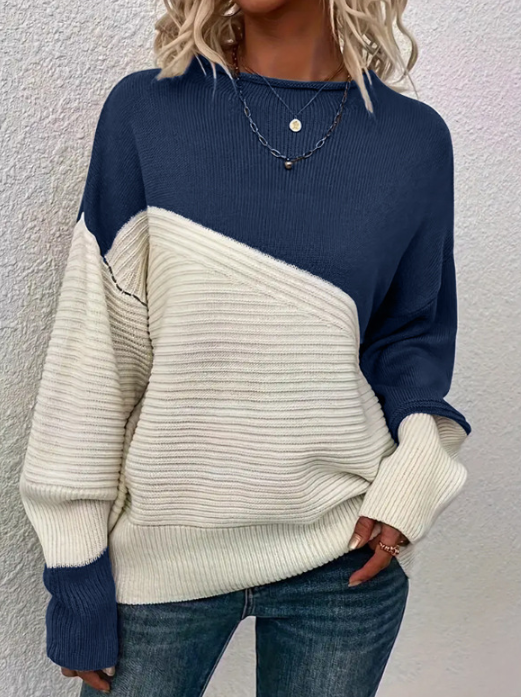 Samaira Jumper | Women's Autumn Two-Tone Knit Jumper