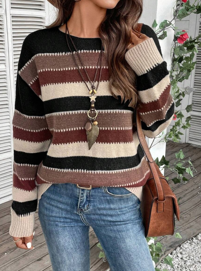 Samantha Jumper | Women's Autumn Striped Knit Jumper