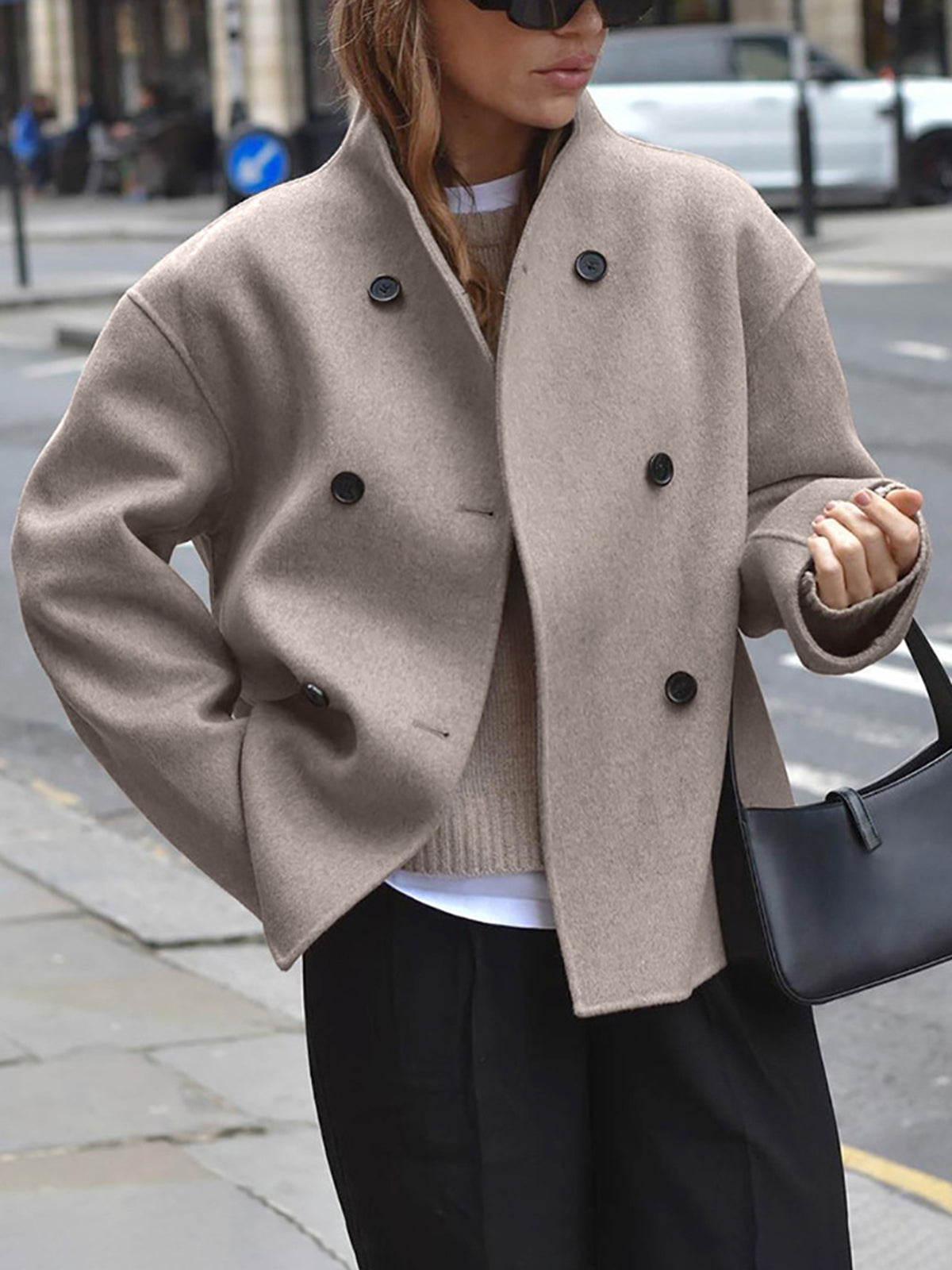 Ulaura Coat | Autumn Double-Breasted Wool Coat