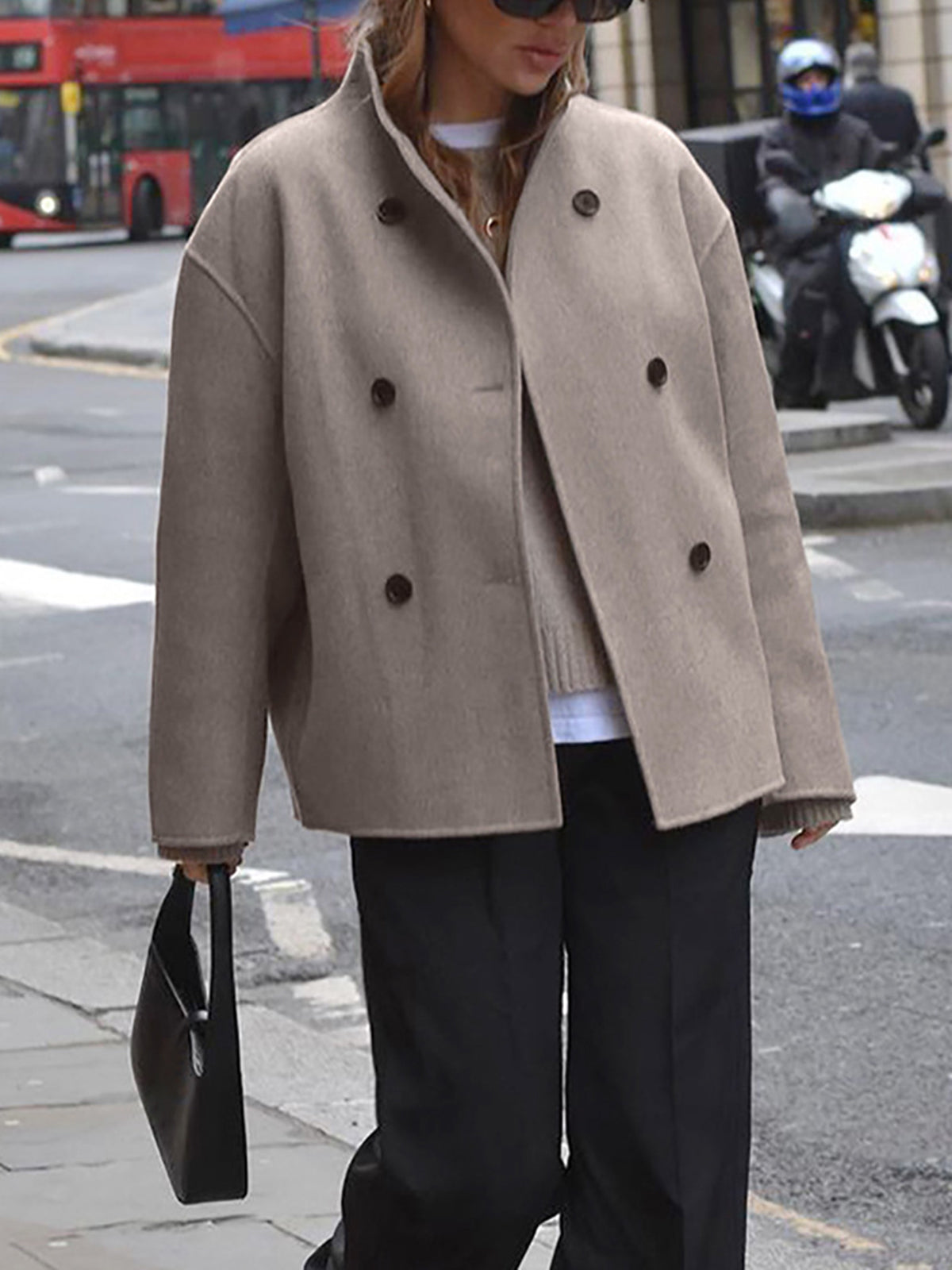 Ulaura Coat | Autumn Double-Breasted Wool Coat