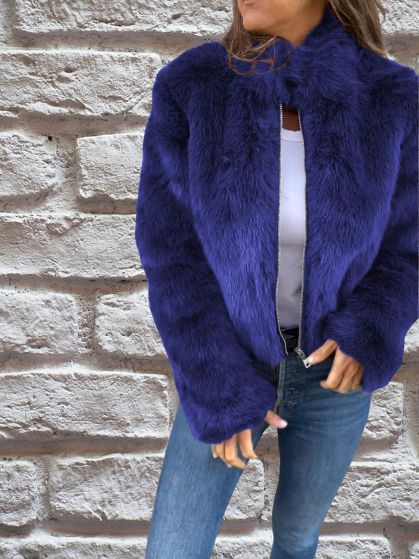 Ulina Jacket | Winter Faux Fur Short Jacket