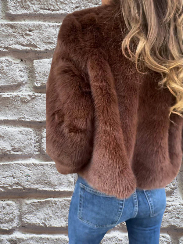 Ulina Jacket | Winter Faux Fur Short Jacket