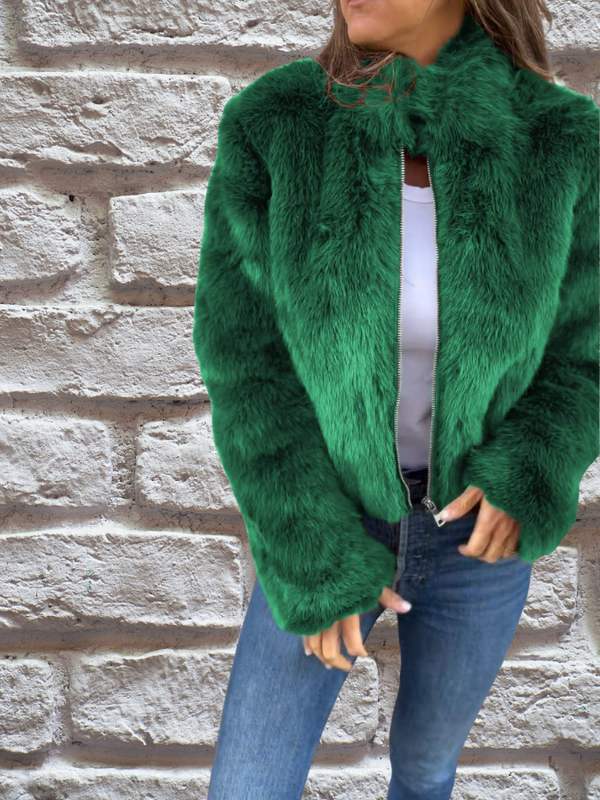 Ulina Jacket | Winter Faux Fur Short Jacket