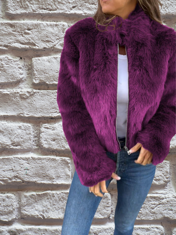 Ulina Jacket | Winter Faux Fur Short Jacket