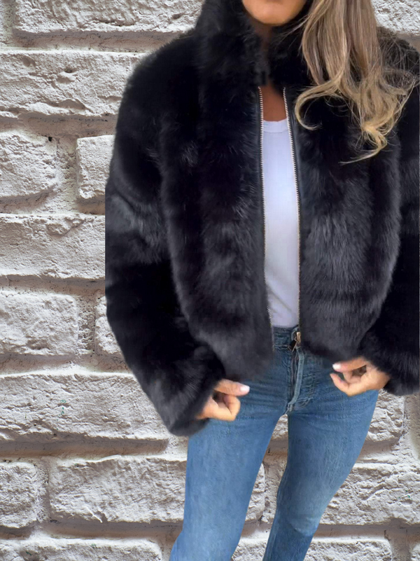 Ulina Jacket | Winter Faux Fur Short Jacket