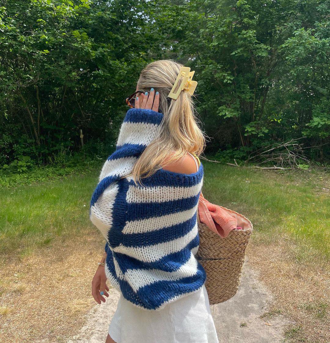 Tisha Jumper | Autumn Striped Knitted Jumper