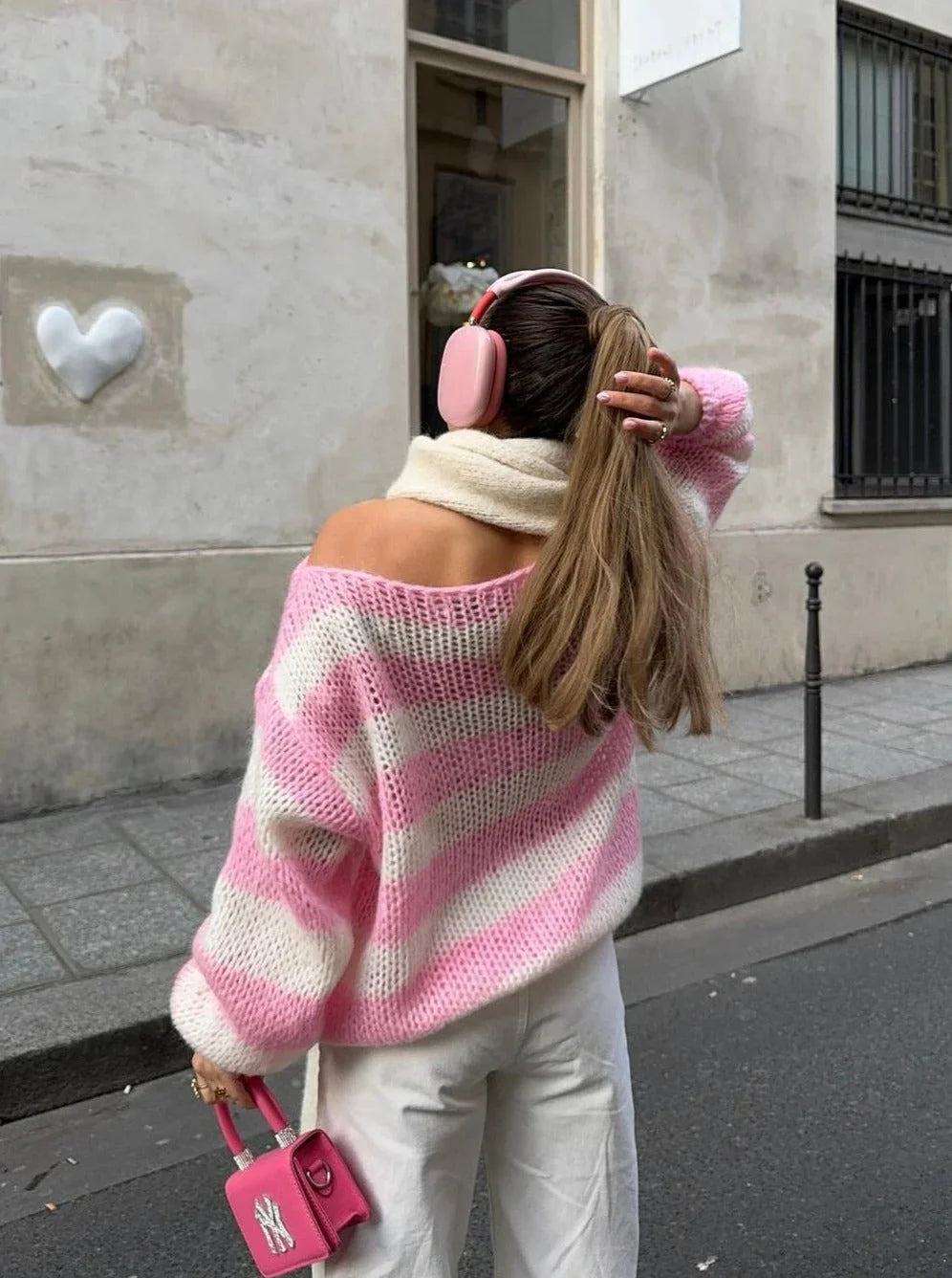 Tisha Jumper | Autumn Striped Knitted Jumper