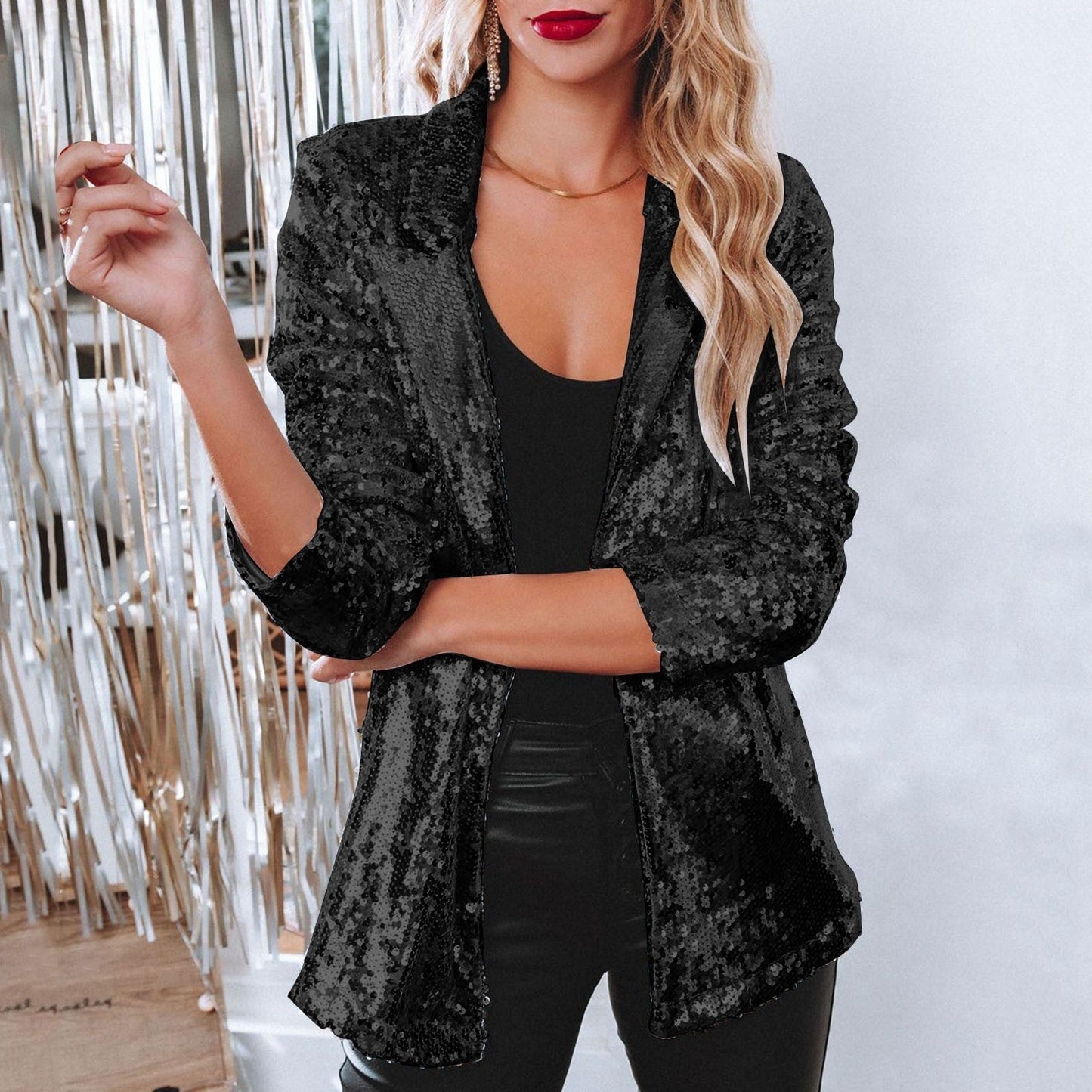 Sharifa Blazer | Autumn Sequin Party Blazer
