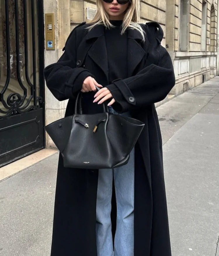 Saskia Coat | Winter Oversized Wool Trench Coat
