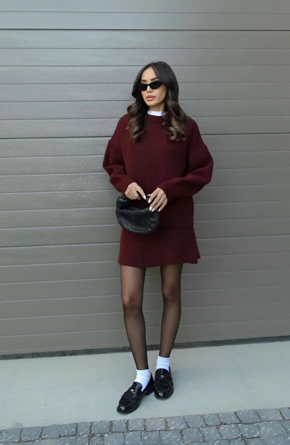 Toby Set | Autumn Knitted Jumper and Skirt Set
