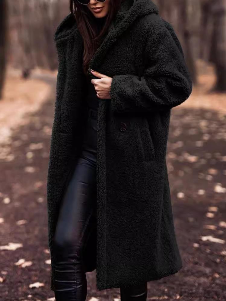 Caitriona  Coat | Long Teddy Fleece Coat, Cozy and Stylish