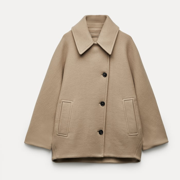 Sanchia Coat | Autumn Classic Wool Blend Coat