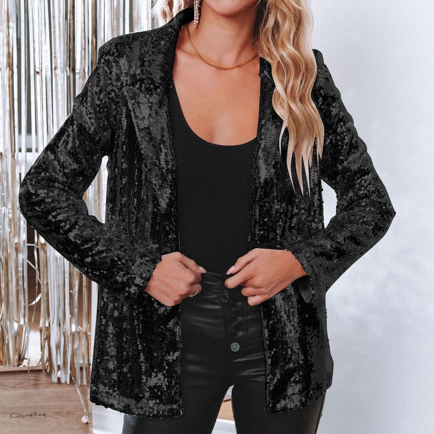 Sharifa Blazer | Autumn Sequin Party Blazer