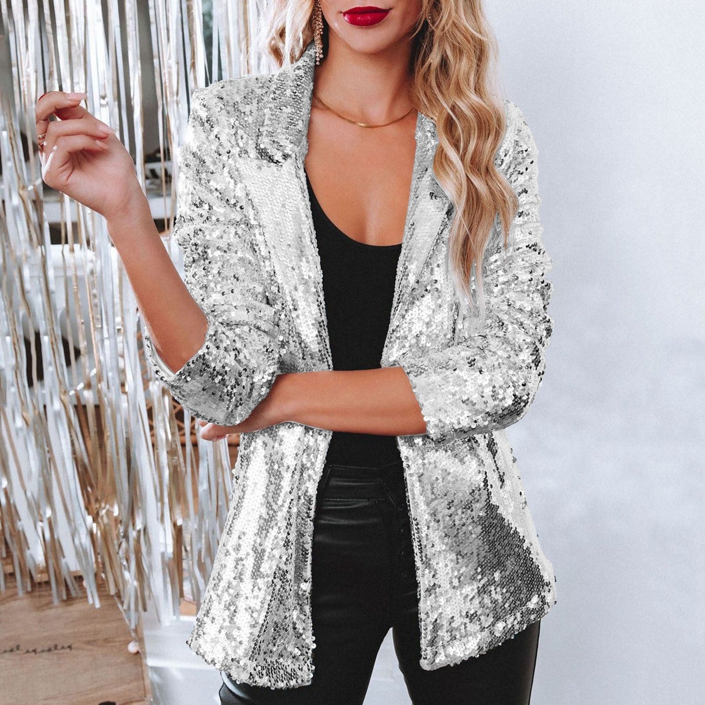 Sharifa Blazer | Autumn Sequin Party Blazer