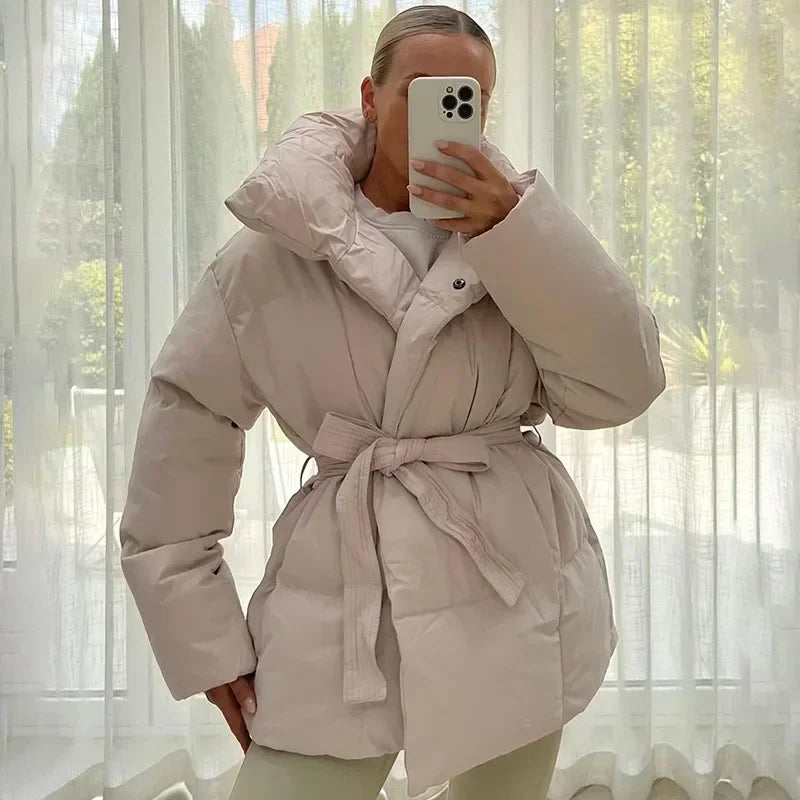Ulyssa Jacket | Winter Belted Puffer Jacket