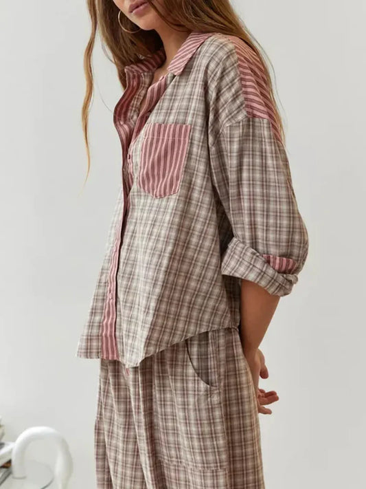 Videlia Pyjama Set | Soft Long-Sleeve Pyjama Set with Trousers