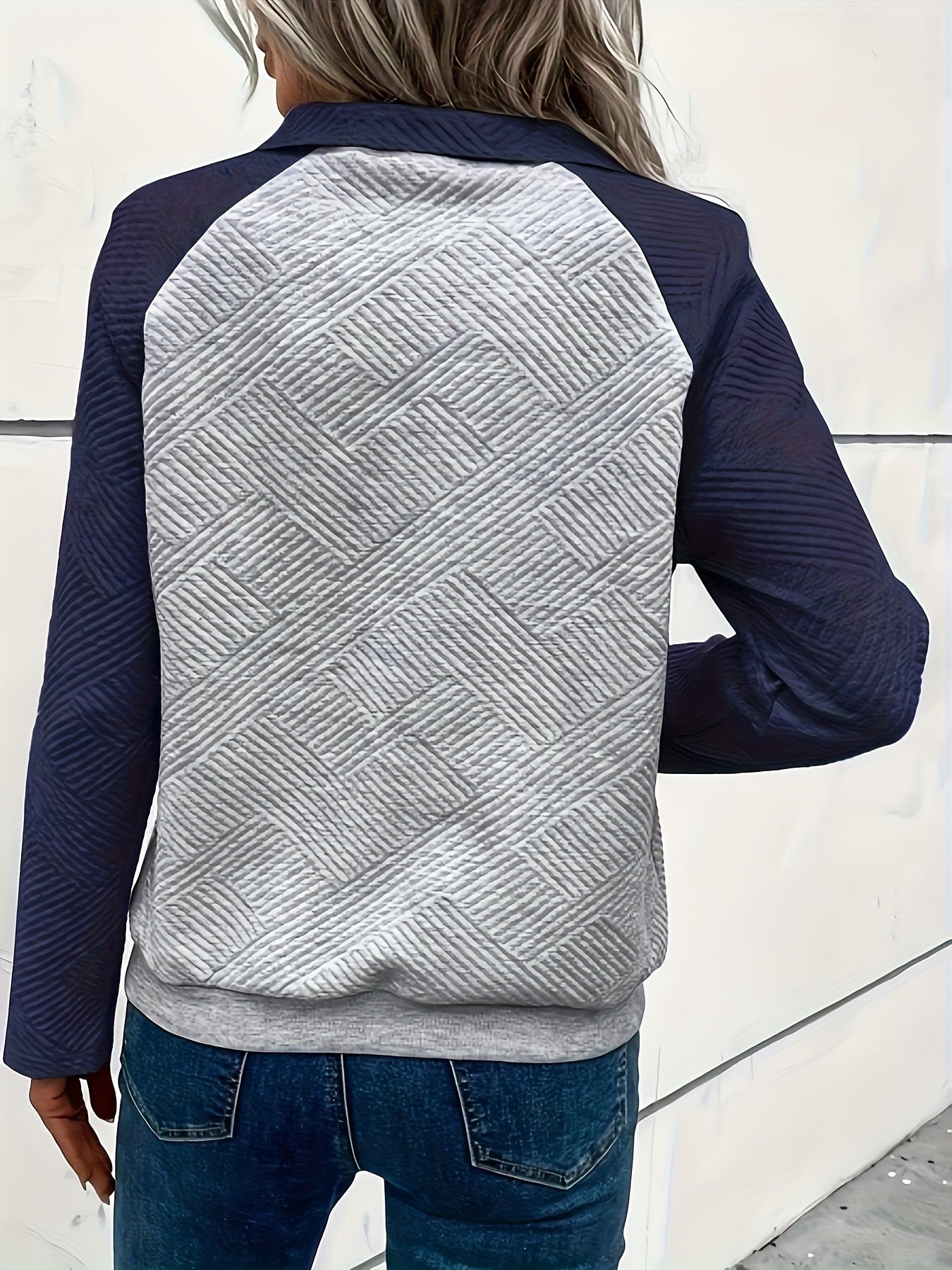 Yalina Pullover | Women’s Autumn Quilted Button-Up Sweatshirt