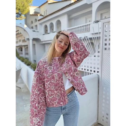 Xerena Jacket | Women's Autumn Floral Quilted Jacket