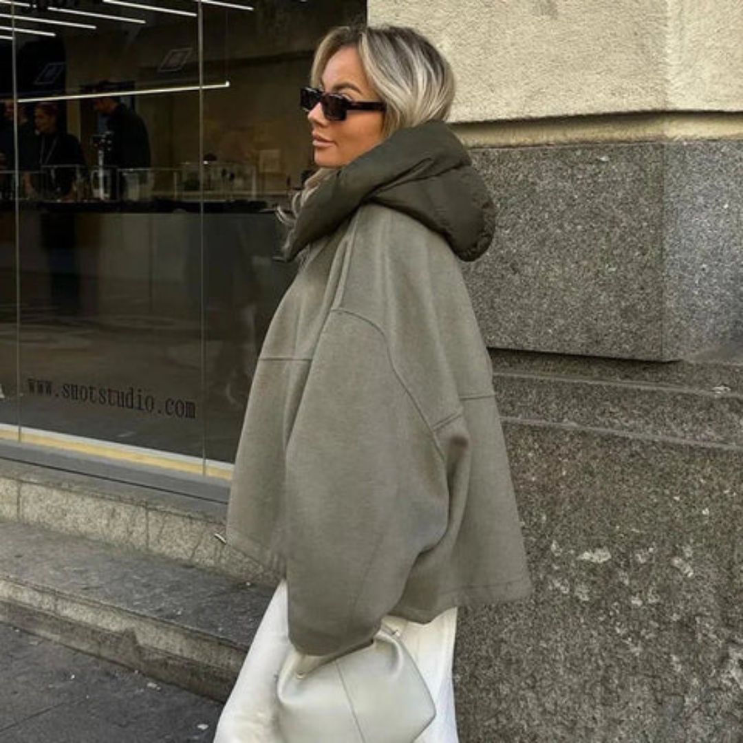 Xenaya Jacket | Women's Winter Oversized High-Neck Zip Jacket