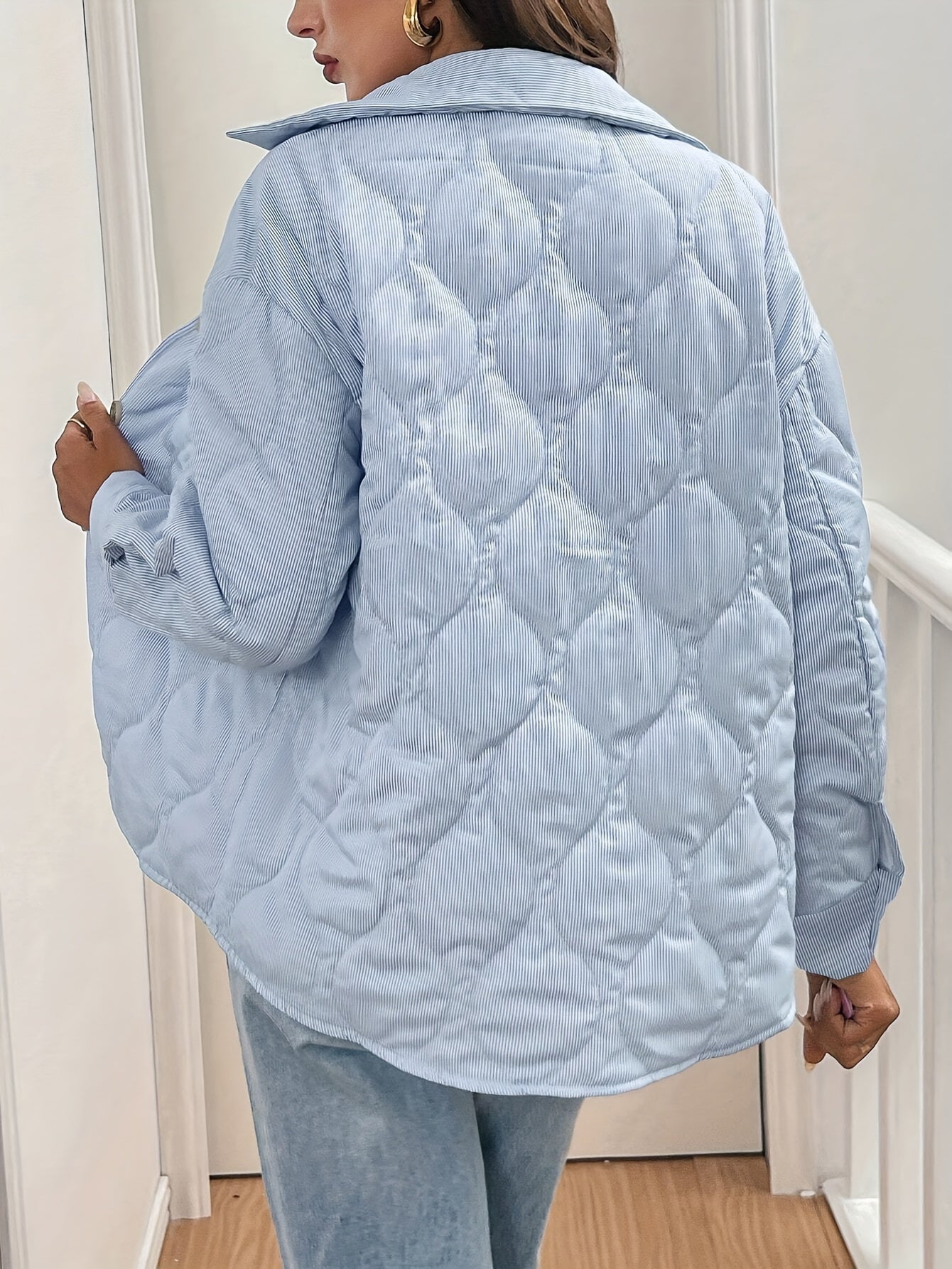 Weena Jacket | Women’s Autumn Striped Button-Up Jacket