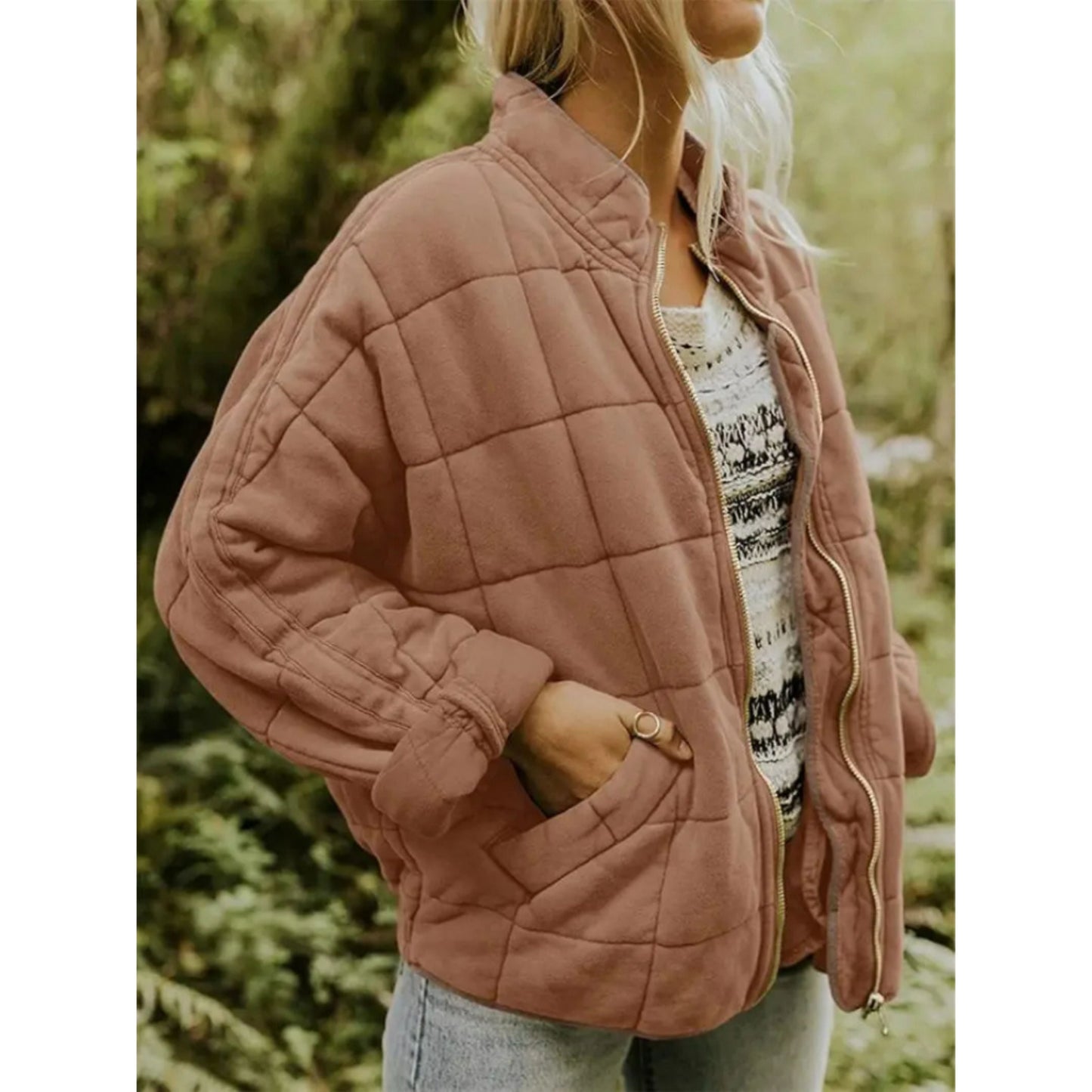 Xiara Jacket | Women's Autumn Quilted Zip Jacket