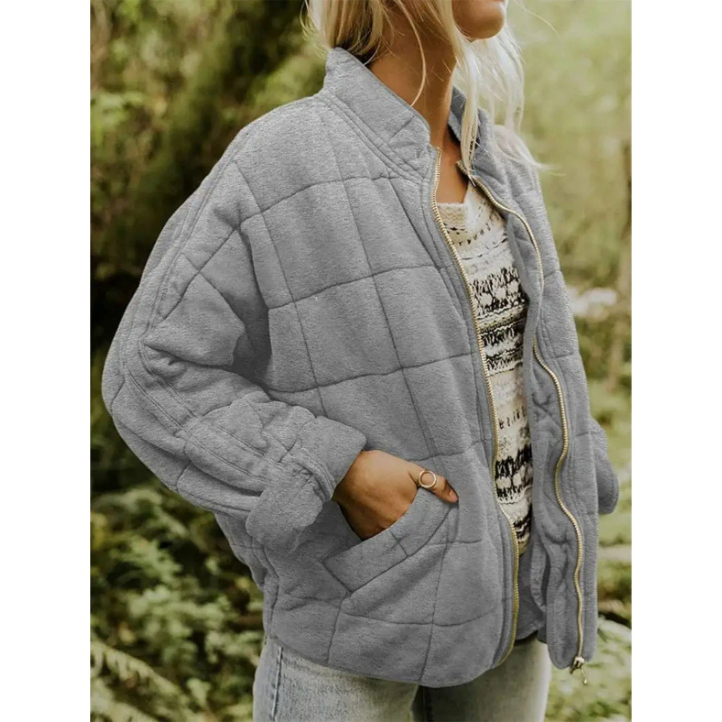 Xiara Jacket | Women's Autumn Quilted Zip Jacket