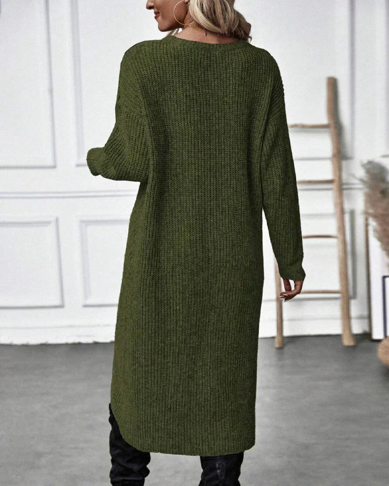 Wisdom Dress | Women’s Autumn Long Knitted Sweater Dress
