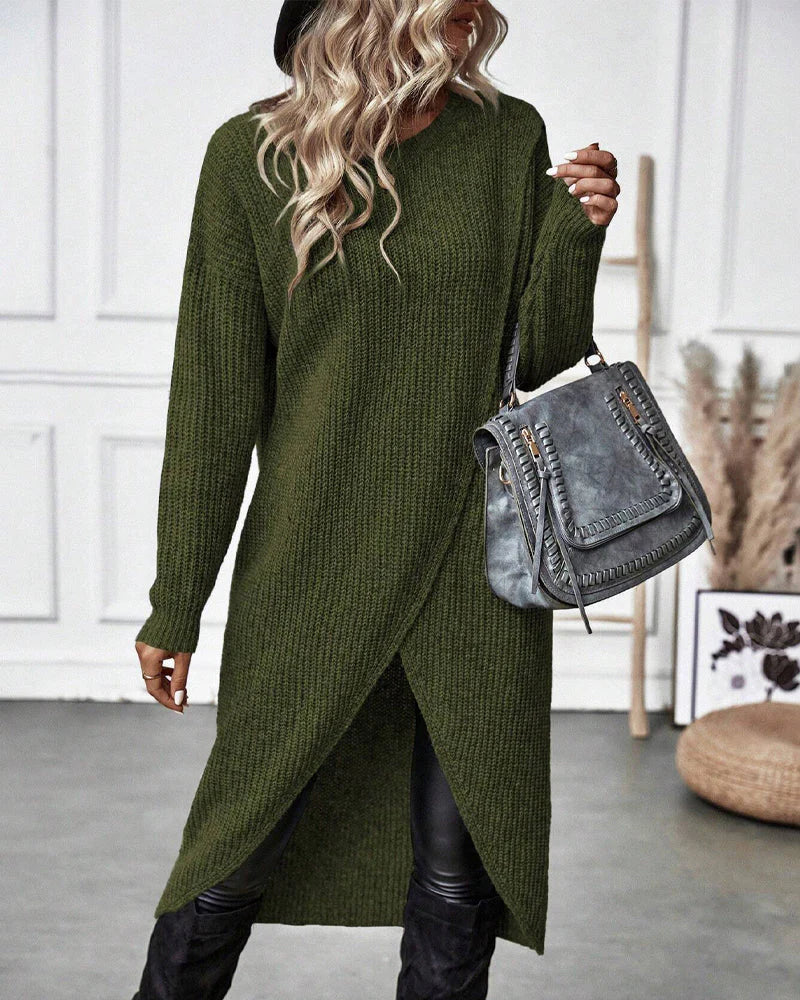 Wisdom Dress | Women’s Autumn Long Knitted Sweater Dress