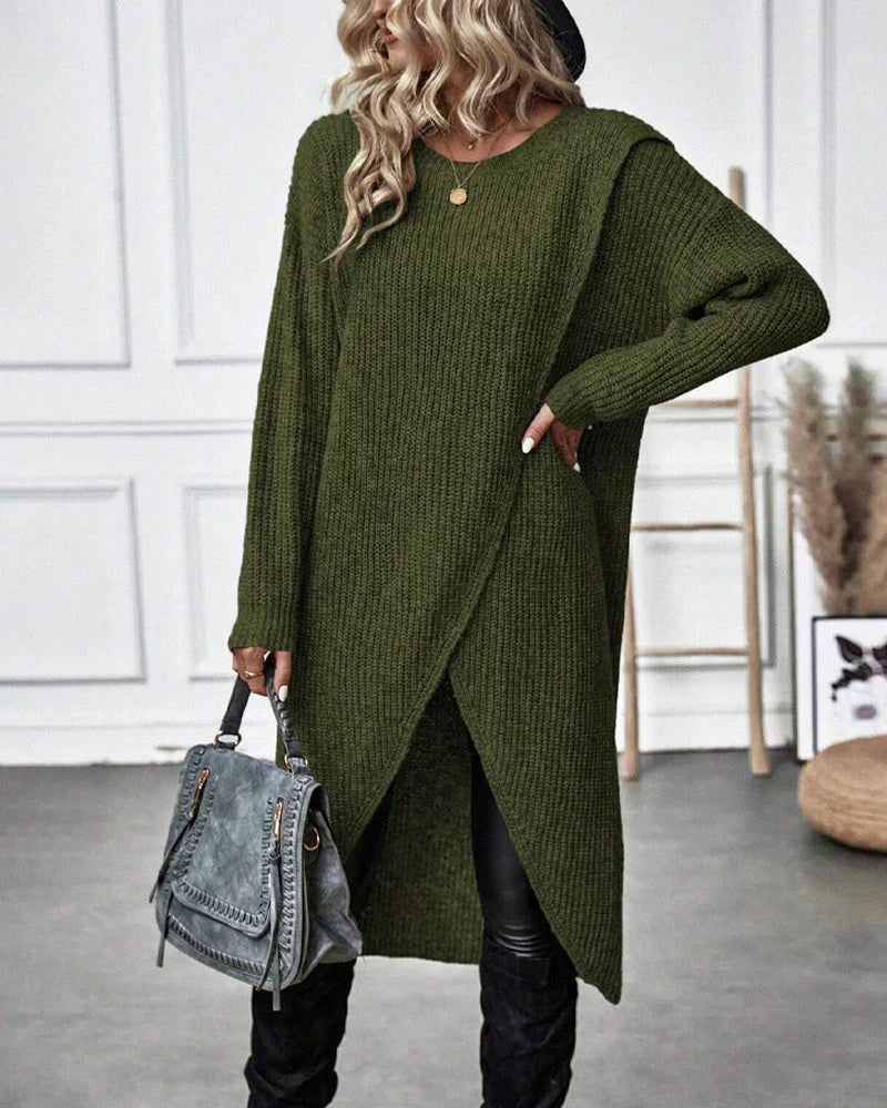 Wisdom Dress | Women’s Autumn Long Knitted Sweater Dress