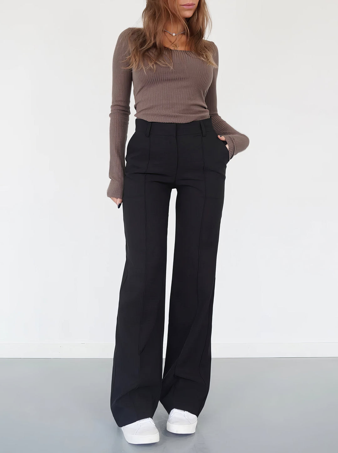 Wilhelmine Trousers | High-Waisted Wide Leg Pants
