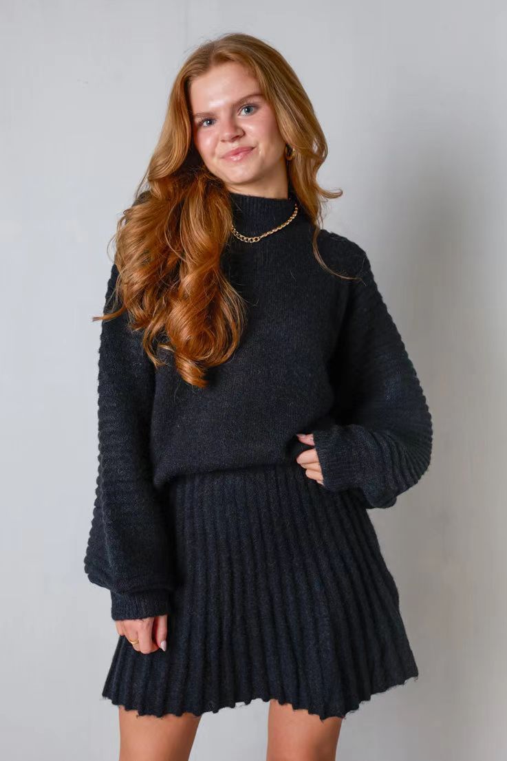 Xania Set | Women’s Winter Knitted Sweater and Skirt Set