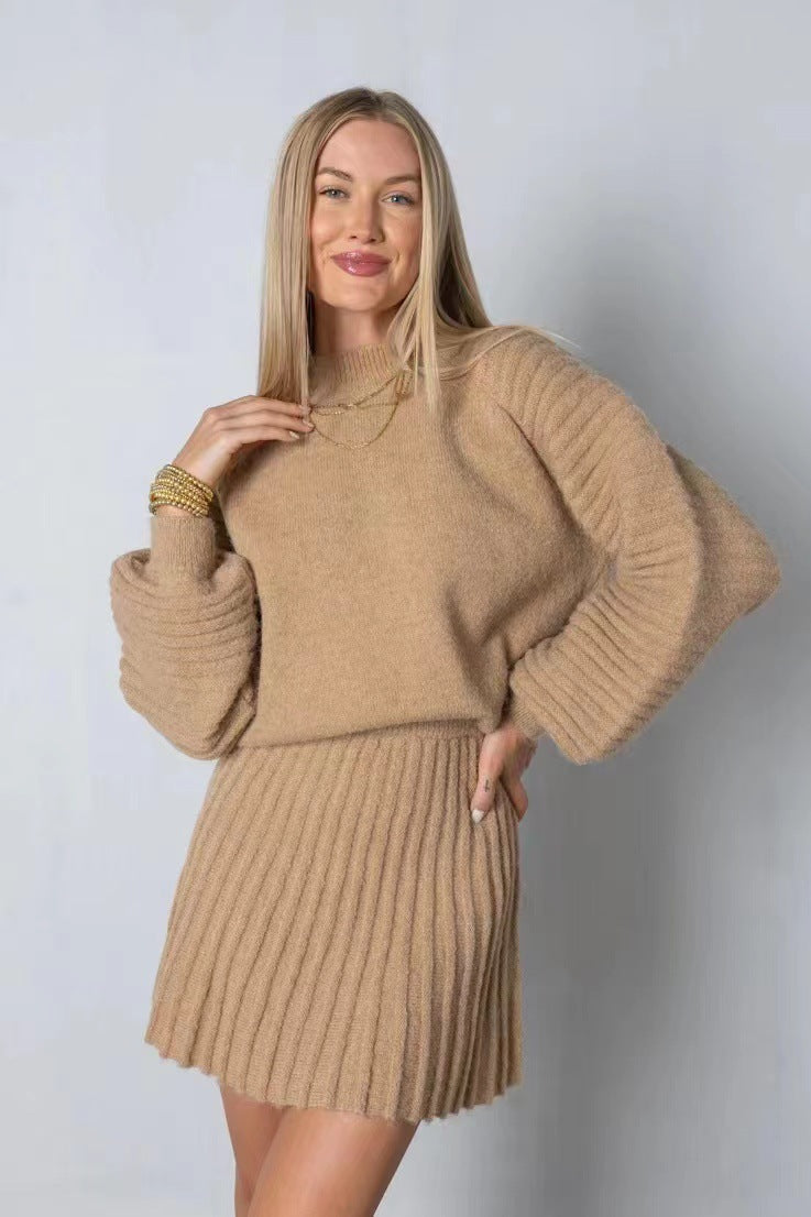 Xania Set | Women’s Winter Knitted Sweater and Skirt Set