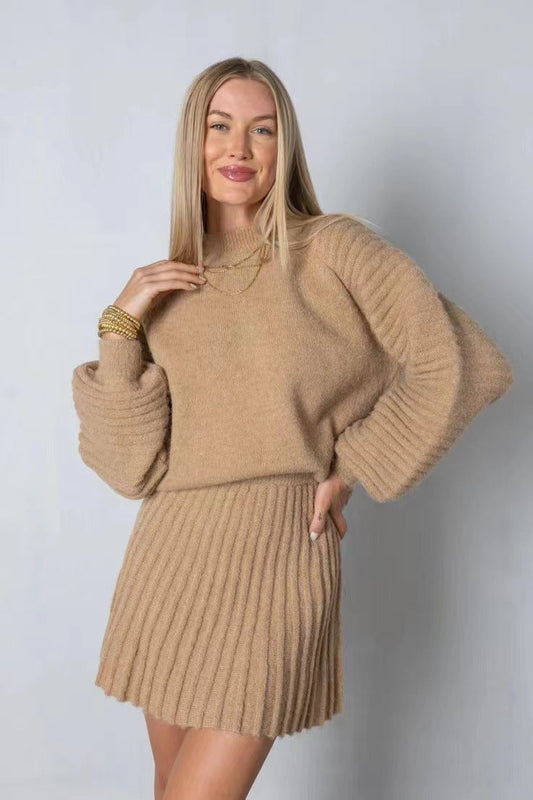 Xania Set | Women’s Winter Knitted Sweater and Skirt Set