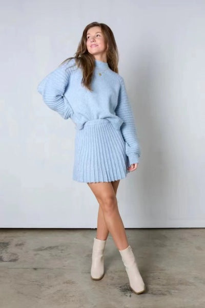 Xania Set | Women’s Winter Knitted Sweater and Skirt Set