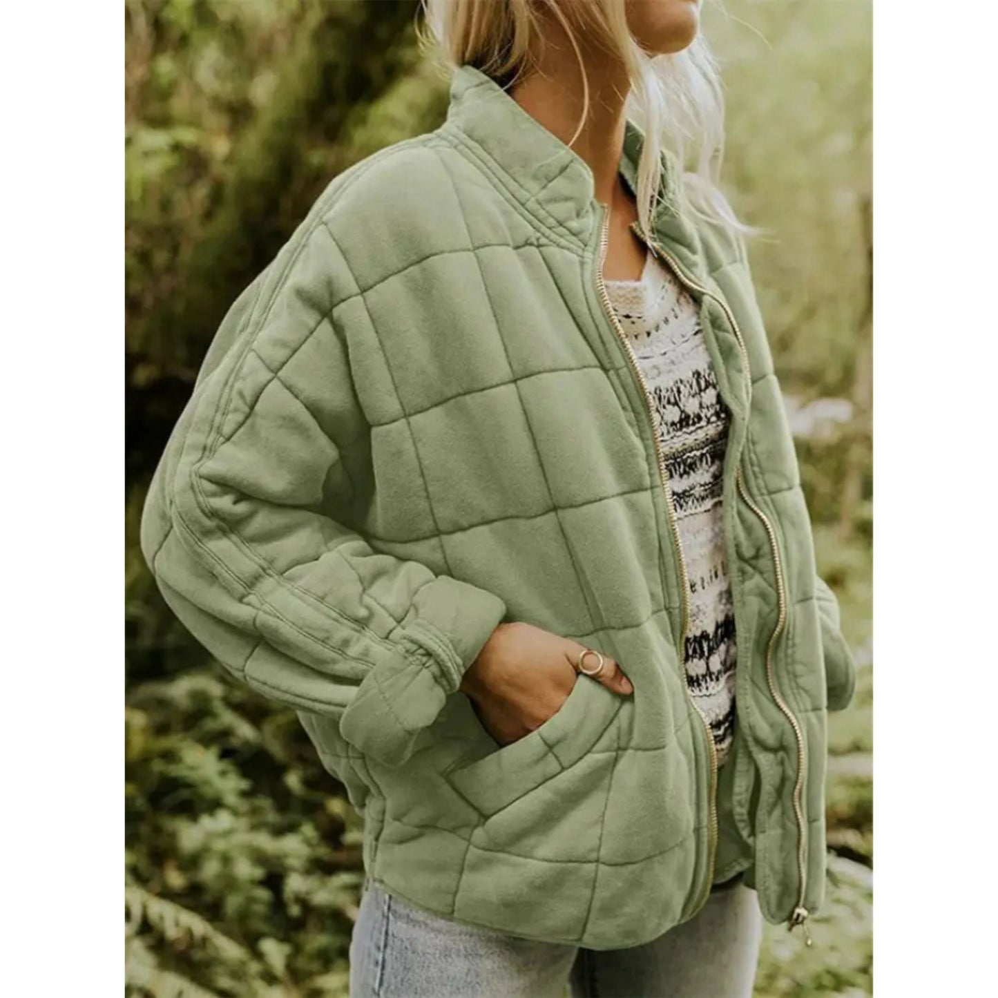 Xiara Jacket | Women's Autumn Quilted Zip Jacket
