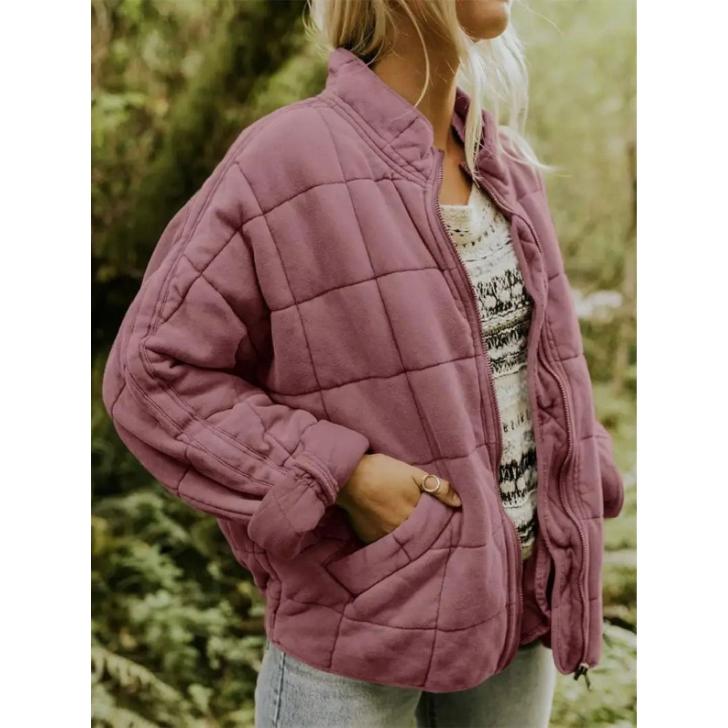 Xiara Jacket | Women's Autumn Quilted Zip Jacket