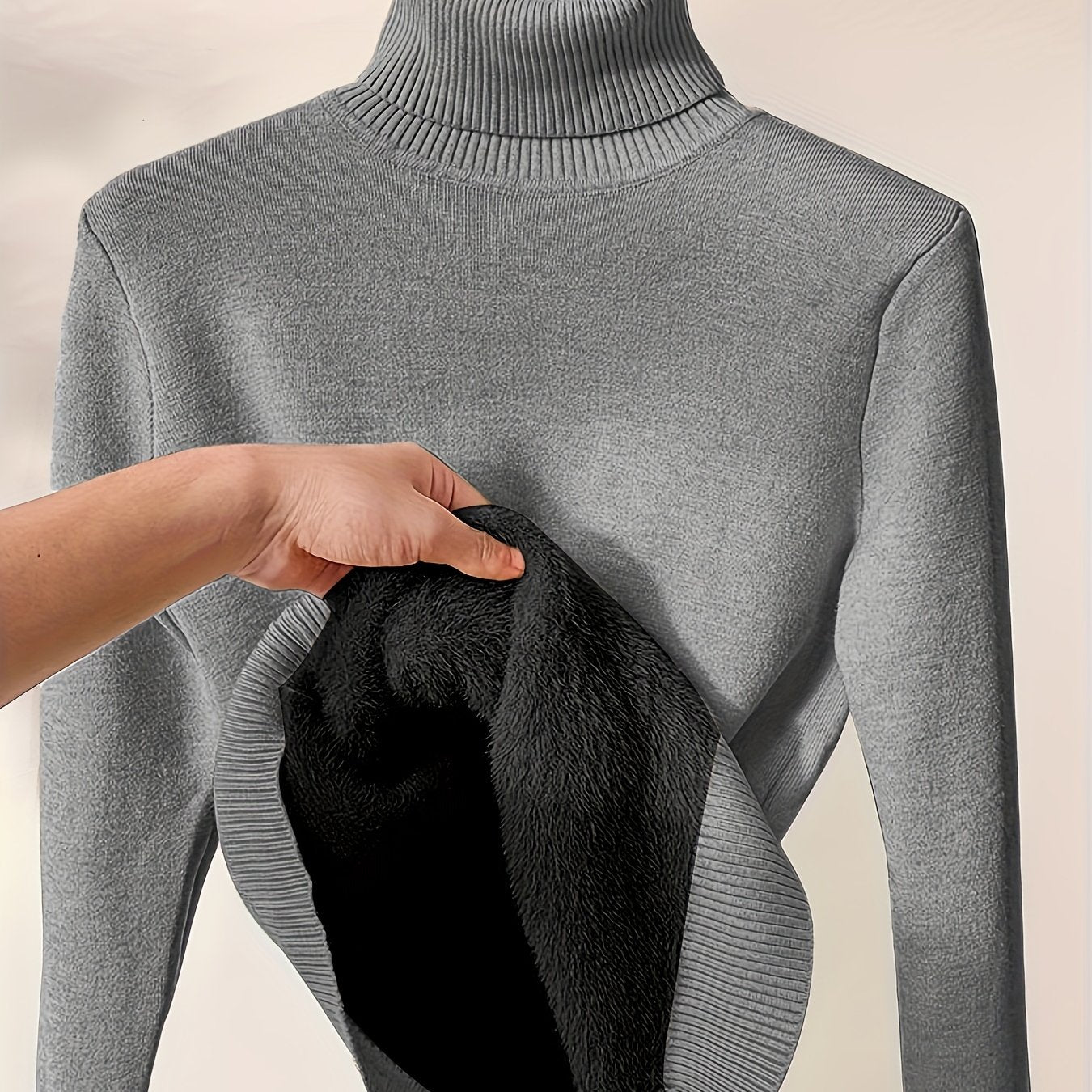 Xandrea Jumper | Women’s Winter Fleece-Lined Turtleneck Jumper