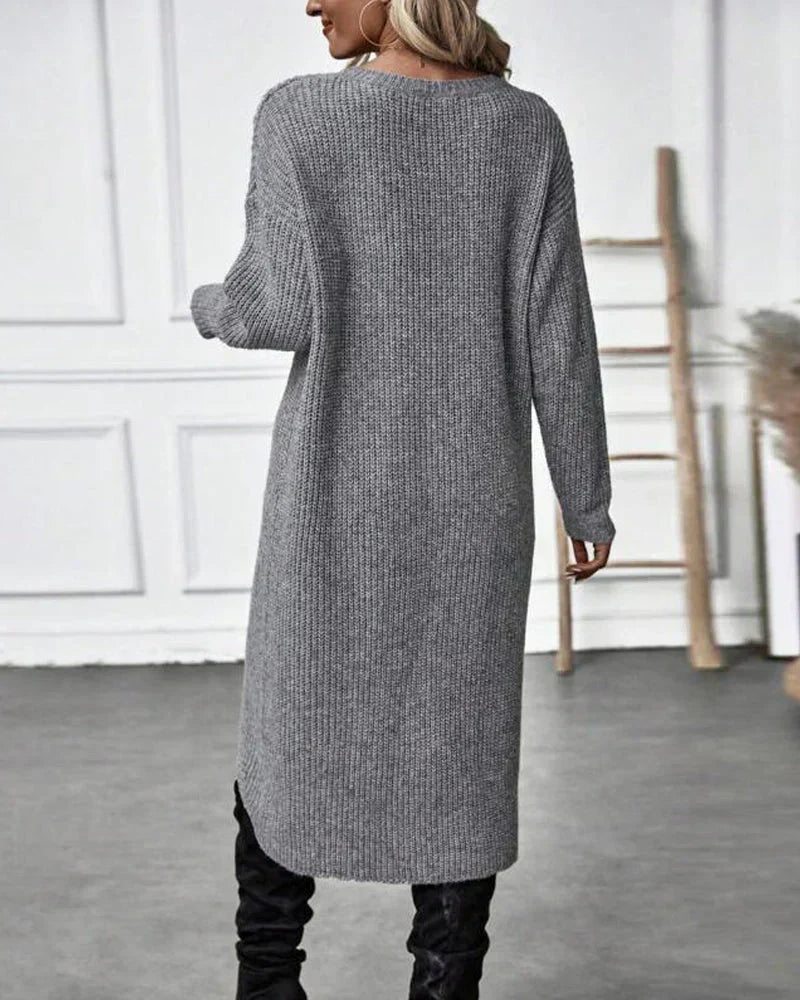 Wisdom Dress | Women’s Autumn Long Knitted Sweater Dress