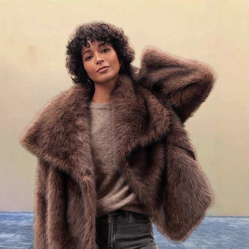 Helia Jacket | Women’s Winter Faux Fur Jacket