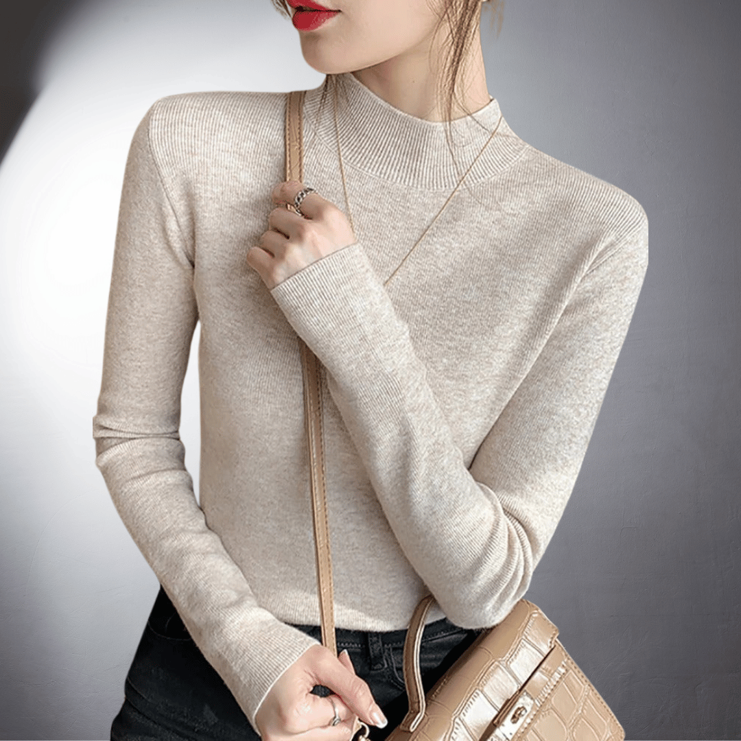 Venice Jumper | Slim Fit Mock Neck Long Sleeve Winter Jumper