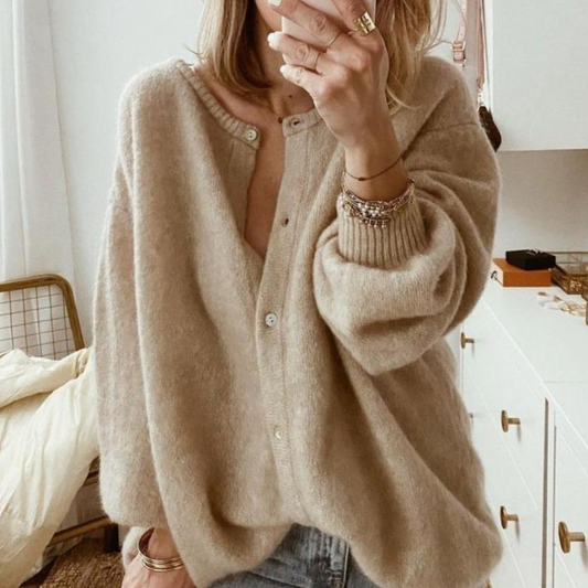 Venna Cardigan | Autumn Soft Button-Up Knit Cardigan